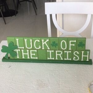 Green 'Luck of the Irish' Sign